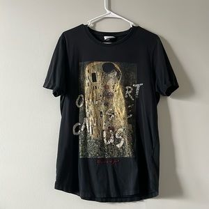 Black t shirt inimigo only art can save us